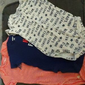 Lot of 3 Sports Themed Onesies